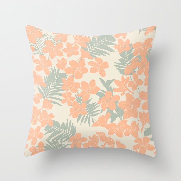 Exotical flowering blooms AH Throw Pillow Gallery Image 1
