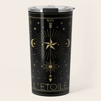 L'Etoile or The Star Tarot Gold Travel Mug Gallery Image 1