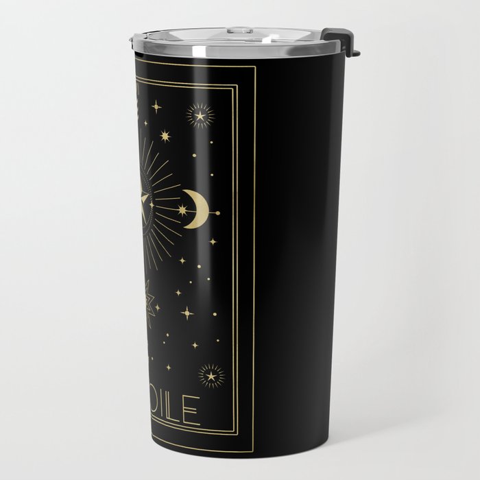 L'Etoile or The Star Tarot Gold Travel Mug Gallery Image 2
