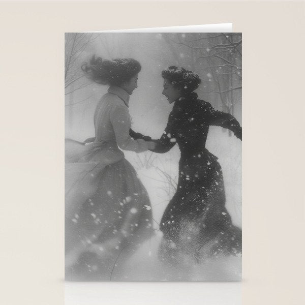 Snowfight Stationery Card Gallery Image 2