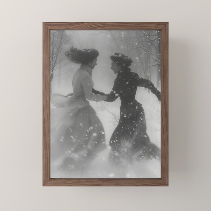 Snowfight Mini Art Print Gallery Image 2