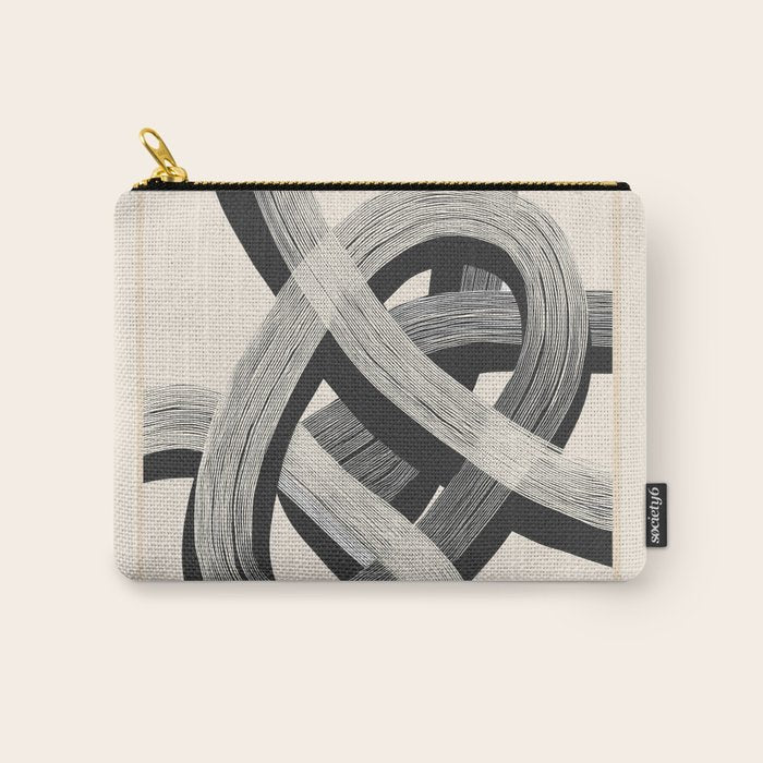 Interwoven Lines Abstract Art 1 Carry All Pouch Gallery Image 1
