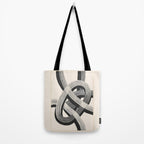Interwoven Lines Abstract Art 1 Tote Bag Gallery Image 2