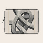 Interwoven Lines Abstract Art 1 Laptop Sleeve Gallery Image 1