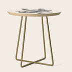 Interwoven Lines Abstract Art 1 Side Table Gallery Image 1