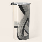 Interwoven Lines Abstract Art 1 Travel Mug Gallery Image 3