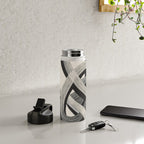 Interwoven Lines Abstract Art 1 Water Bottle Gallery Image 4