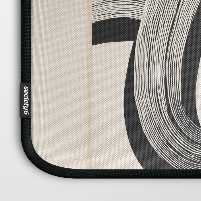 Interwoven Lines Abstract Art 1 Laptop Sleeve Gallery Image 3