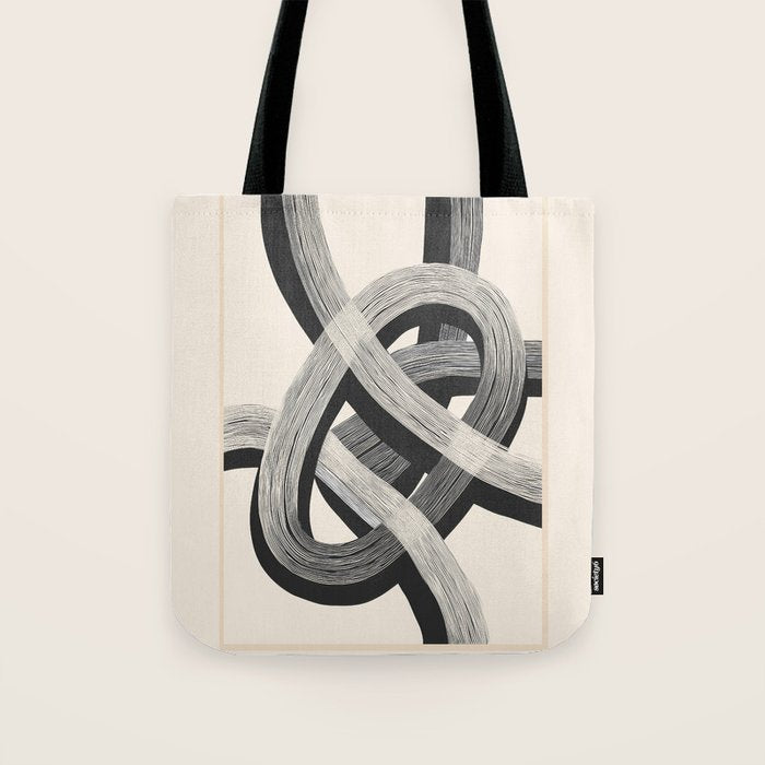 Interwoven Lines Abstract Art 1 Tote Bag Gallery Image 1