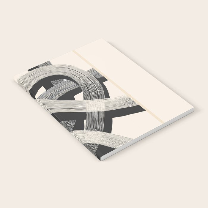 Interwoven Lines Abstract Art 1 Notebook Gallery Image 1