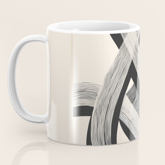 Interwoven Lines Abstract Art 1 Coffee Mug Gallery Image 3
