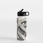 Interwoven Lines Abstract Art 1 Water Bottle Gallery Image 1