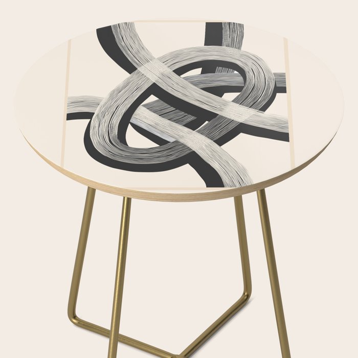 Interwoven Lines Abstract Art 1 Side Table Gallery Image 2