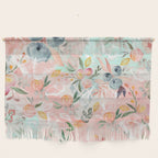 Abstract painting of flowers and plants Wall Hanging Gallery Image 1