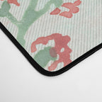 Abstract painting of flowers and plants Desk Mat Gallery Image 4