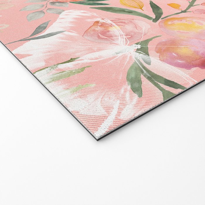 Abstract painting of flowers and plants Welcome Mat Gallery Image 2