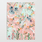 Abstract painting of flowers and plants Poster Gallery Image 4