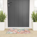 Abstract painting of flowers and plants Welcome Mat Gallery Image 3