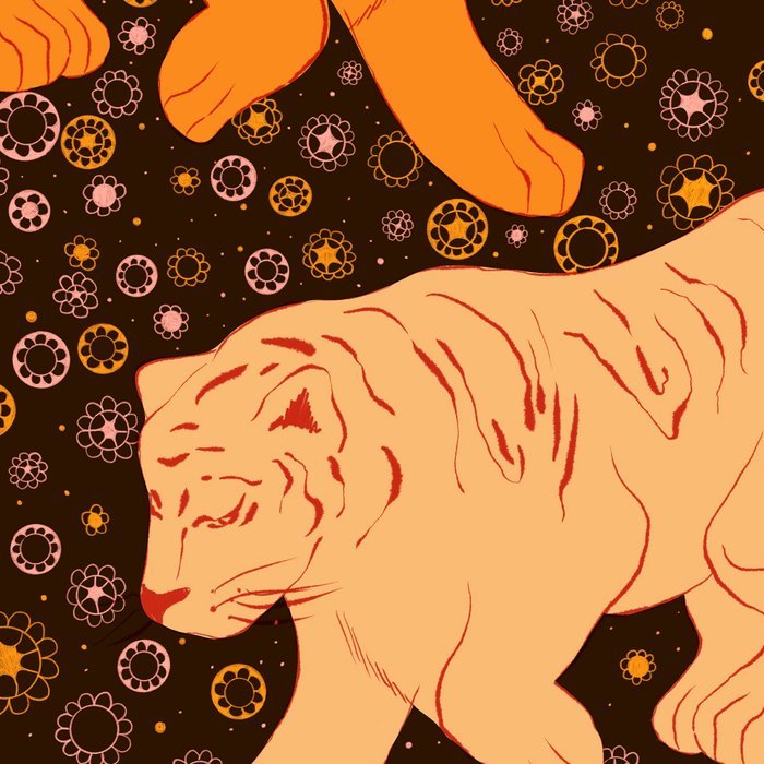Tigers in a meadow  Coffee Mug Gallery Image 2