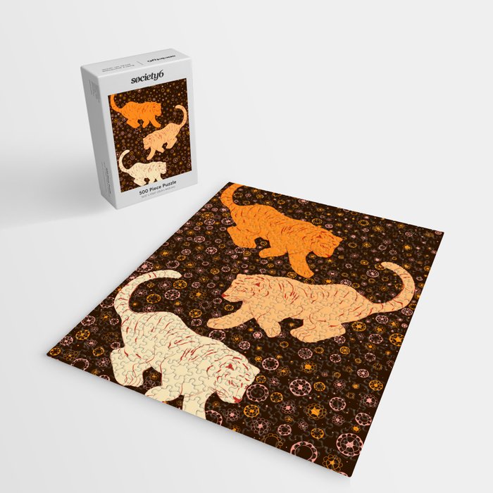 Tigers in a meadow  Jigsaw Puzzle Gallery Image 2