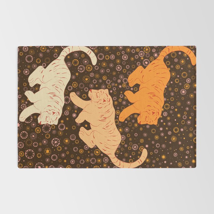 Tigers in a meadow  Rug Gallery Image 2
