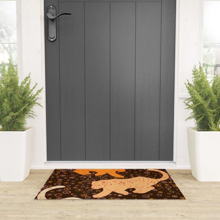 Tigers in a meadow  Welcome Mat Gallery Image 3