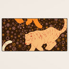 Tigers in a meadow  Desk Mat Gallery Image 3