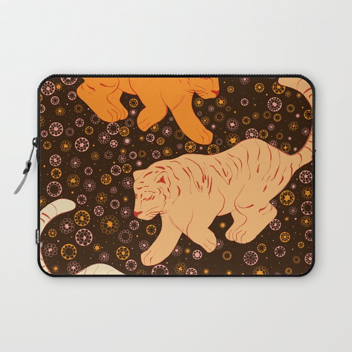 Tigers in a meadow  Laptop Sleeve Gallery Image 1