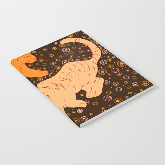 Tigers in a meadow  Notebook Gallery Image 2