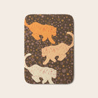 Tigers in a meadow  Bath Mat Gallery Image 1