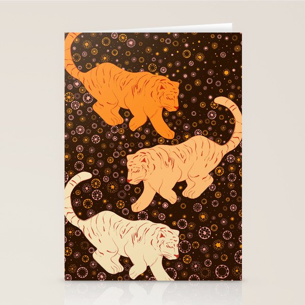 Tigers in a meadow  Stationery Card Gallery Image 2