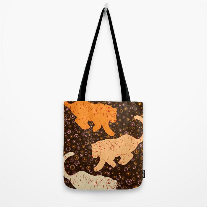 Tigers in a meadow  Tote Bag Gallery Image 2