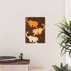 Tigers in a meadow  Poster Gallery Image 2