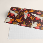 Bunnies and Shrooms Pattern Wrapping Paper Gallery Image 2