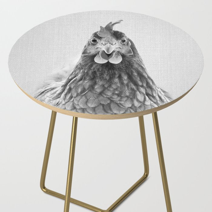 Chicken - Black & White Side Table Gallery Image 2