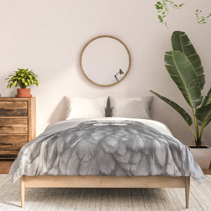 Chicken - Black & White Comforter Gallery Image 3