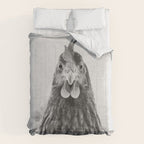 Chicken - Black & White Comforter Gallery Image 6