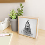 Chicken - Black & White Mini Art Print Gallery Image 2