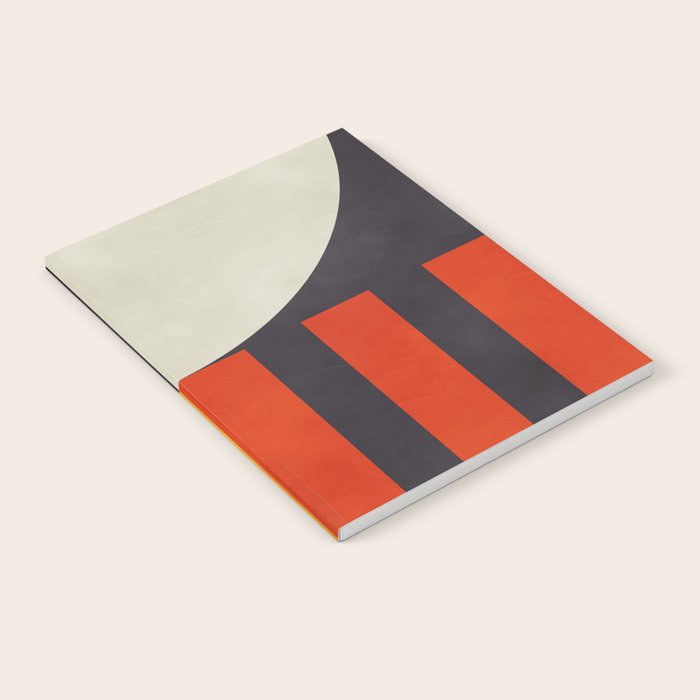 mid century bauhaus geometry square 2 Notebook Gallery Image 2