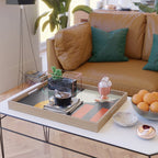 mid century bauhaus geometry square 2 Serving Tray Gallery Image 2