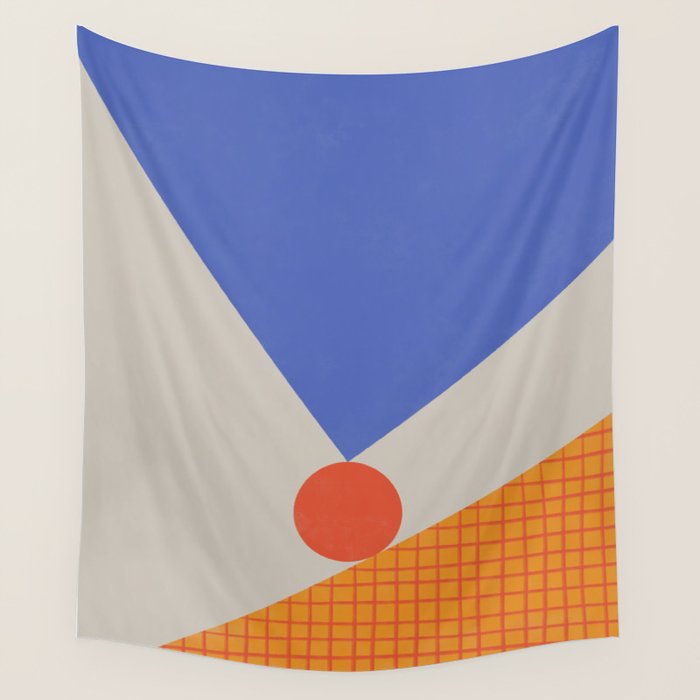 Red Circle #3 Wall Tapestry Gallery Image 4