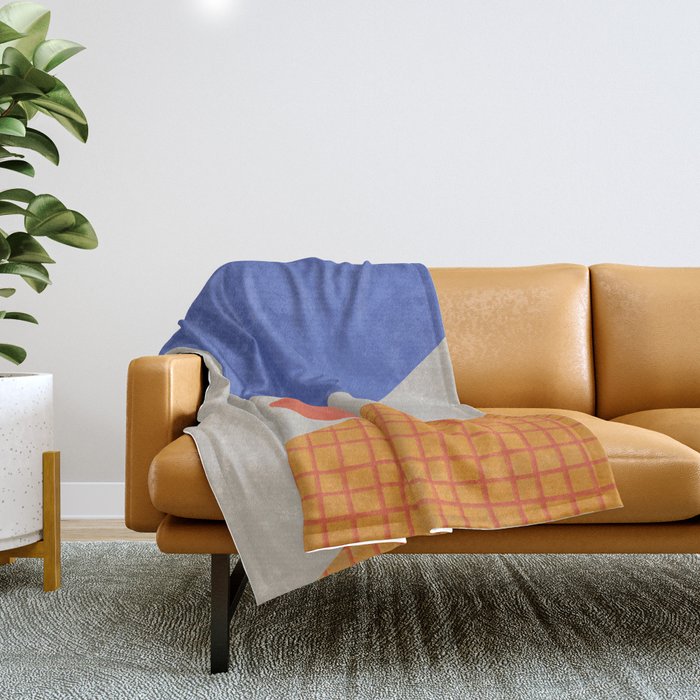 Red Circle #3 Throw Blanket Gallery Image 1