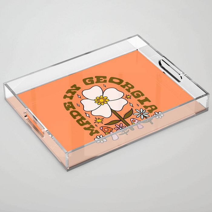 Made In Georgia Acrylic Tray Gallery Image 1