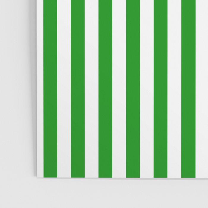 Green and White Stripes Pattern Poster Gallery Image 3