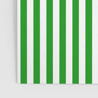 Green and White Stripes Pattern Poster Gallery Image 3
