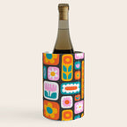 Vintage scandinavian floral art pattern Wine Chiller Gallery Image 2
