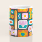 Vintage scandinavian floral art pattern Coffee Mug Gallery Image 4