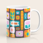Vintage scandinavian floral art pattern Coffee Mug Gallery Image 1