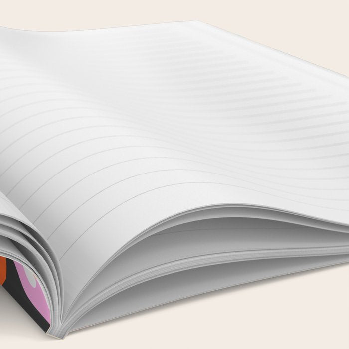 Vintage scandinavian floral art pattern Notebook Gallery Image 2