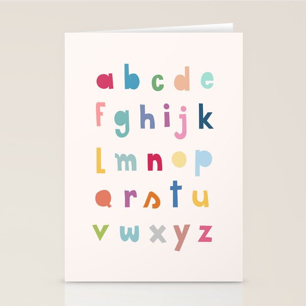 ABC alphabet art Stationery Card Gallery Image 2